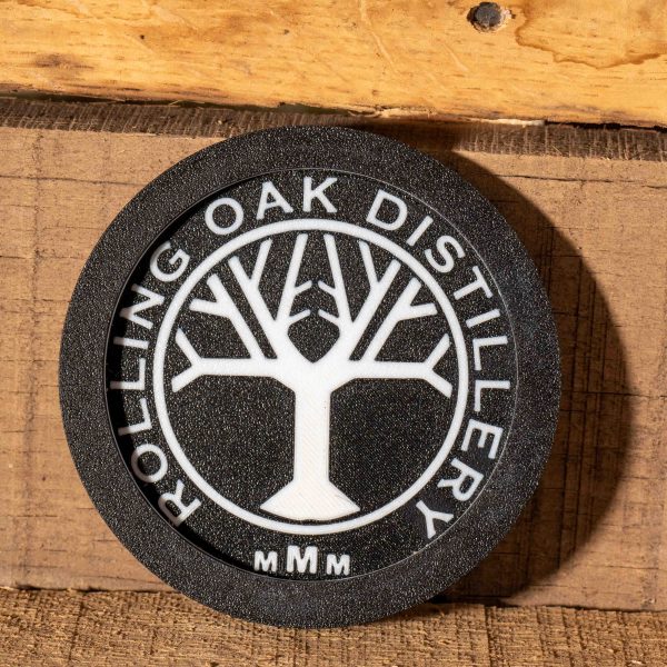 Rolling Oak Distillery Coaster, Set of Four