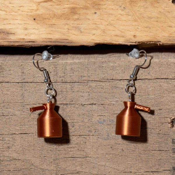 Copper Still Earrings